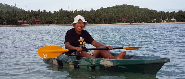 Kayaking around Taling Gnam Koh Samui